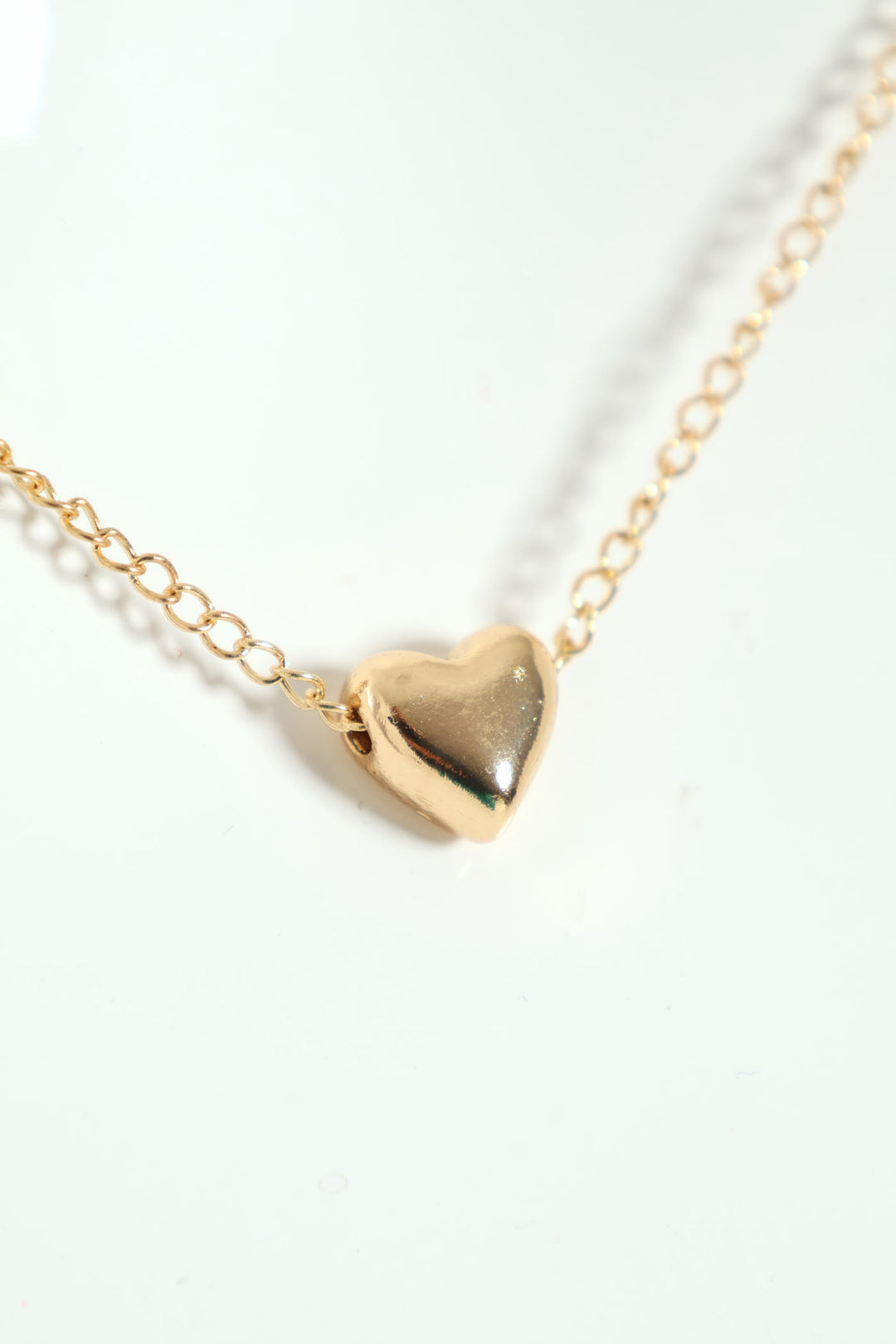 Heart Pendant Necklace - Gold