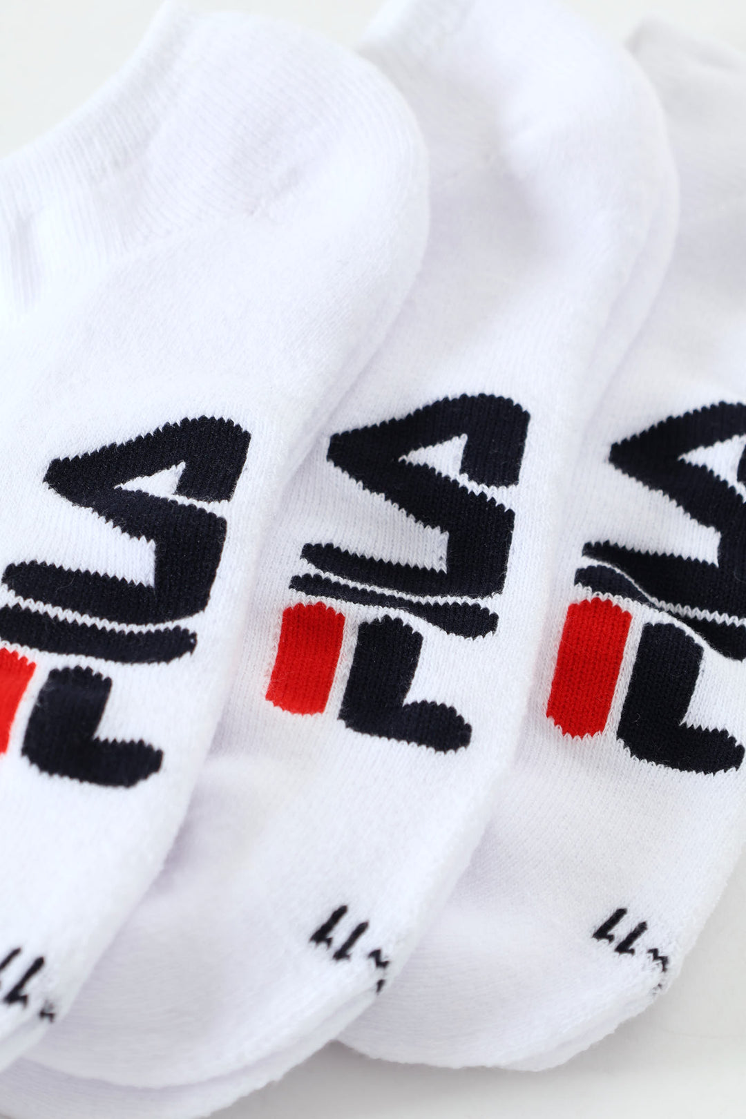 3 Pack Luke No Show Socks - White