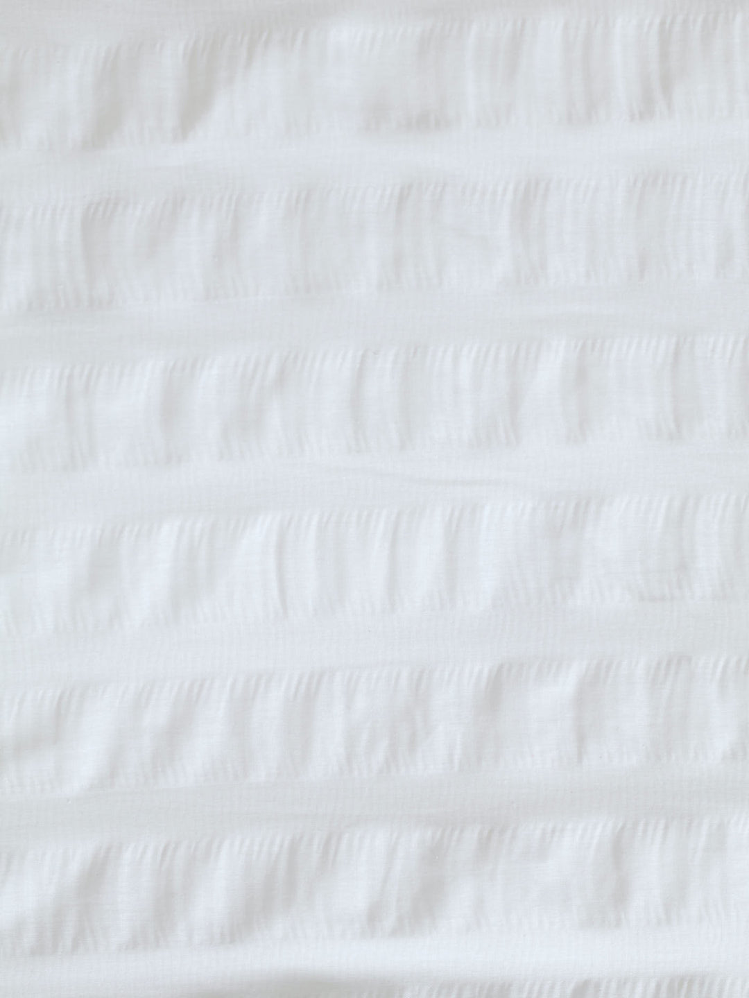 Seersucker Duvet Set - White