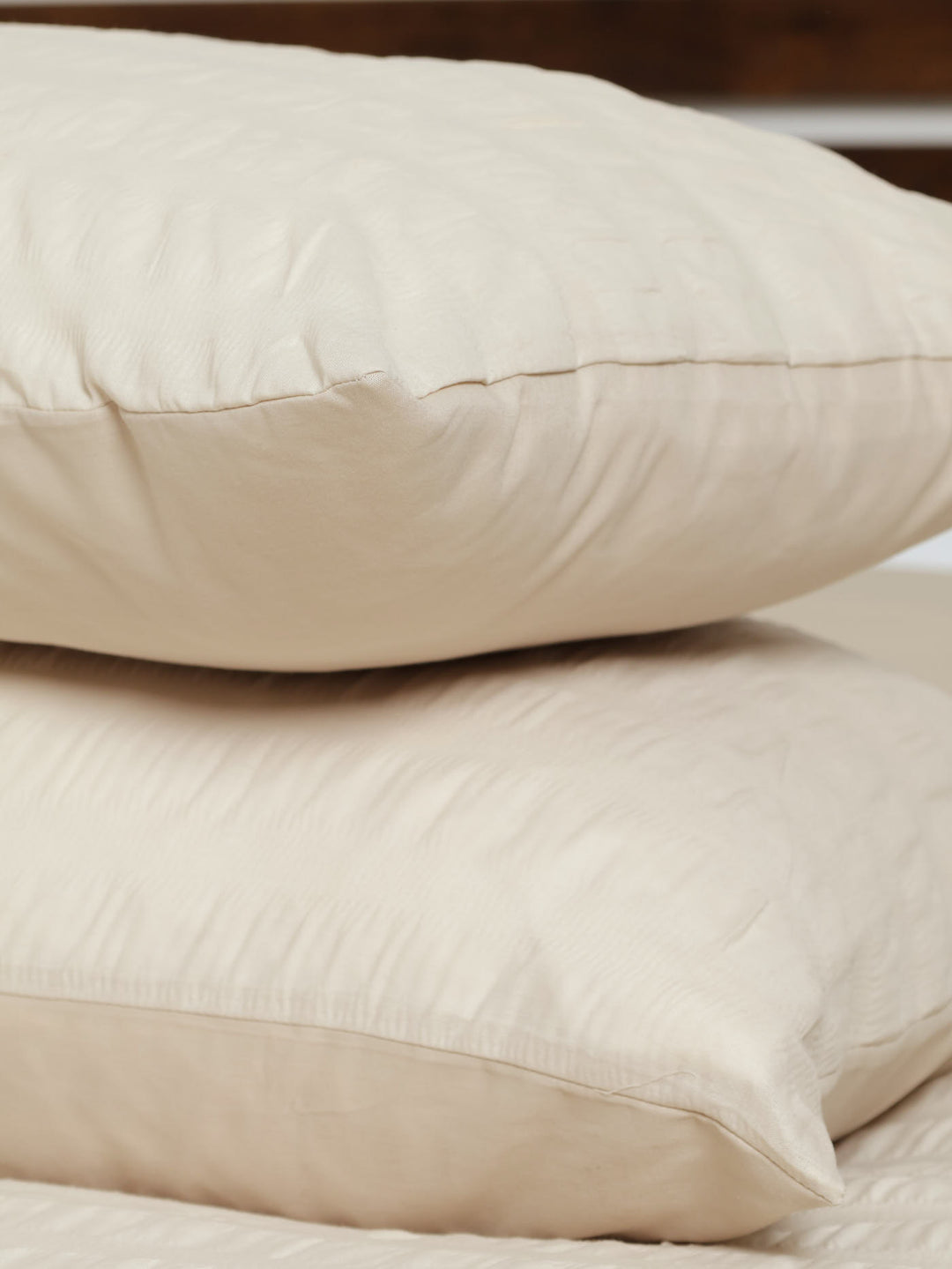 Seersucker Duvet Set - Taupe