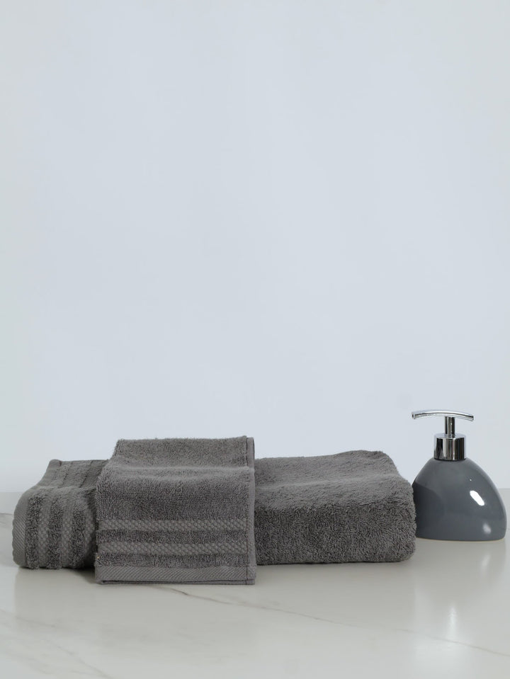 450GSM Ripple Flow Bath Towels - Grey