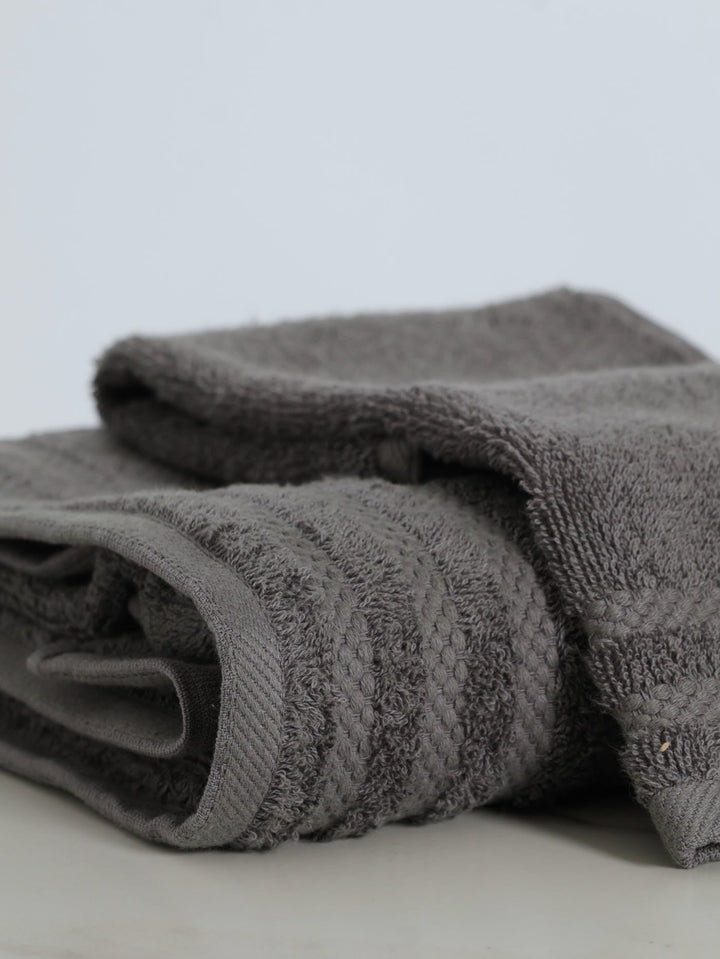 450GSM Ripple Flow Bath Towels - Grey