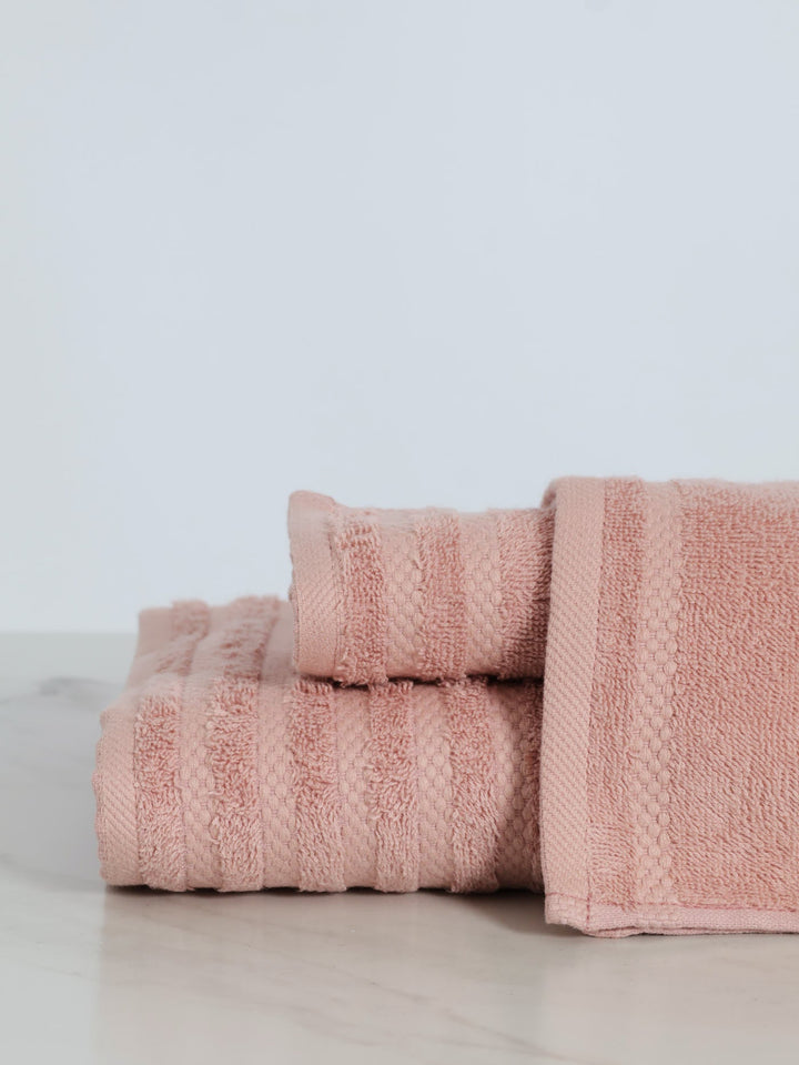 450GSM Ripple Flow Bath Towels - Blush