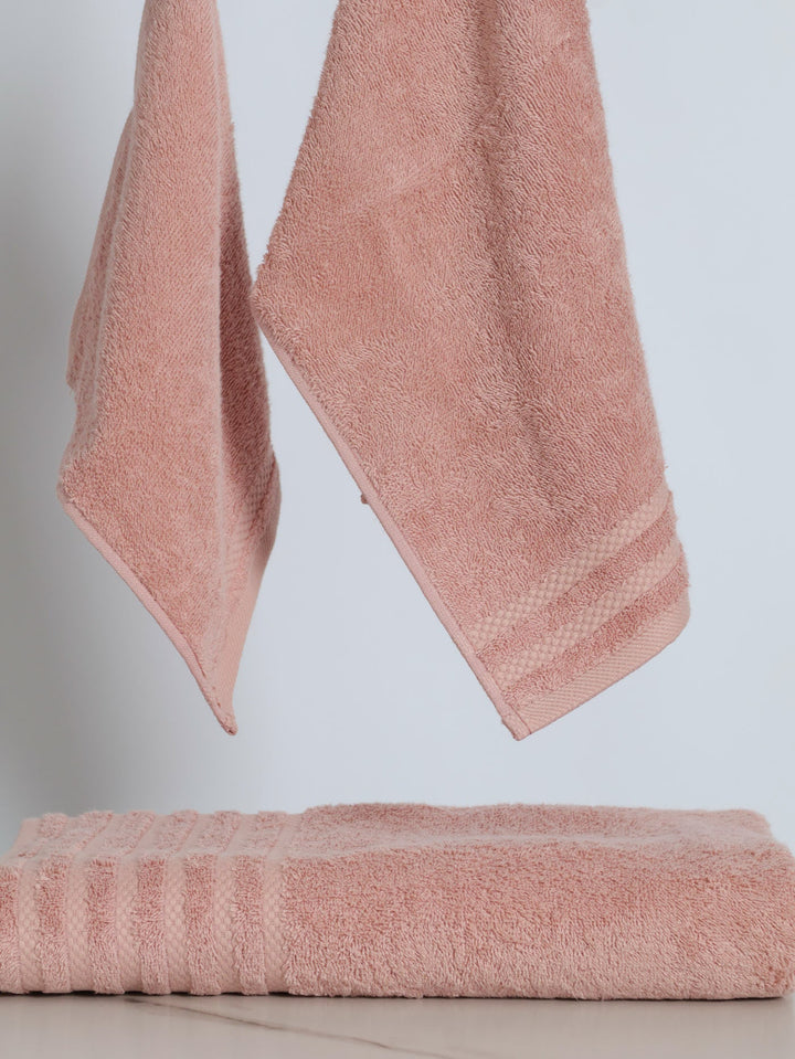 450GSM Ripple Flow Bath Towels - Blush