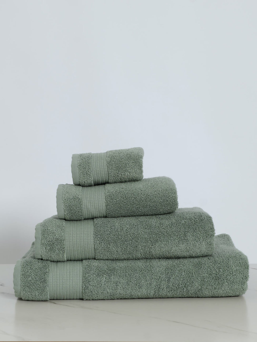 480GSM Zero Twist Colton Bath Towels - Sage
