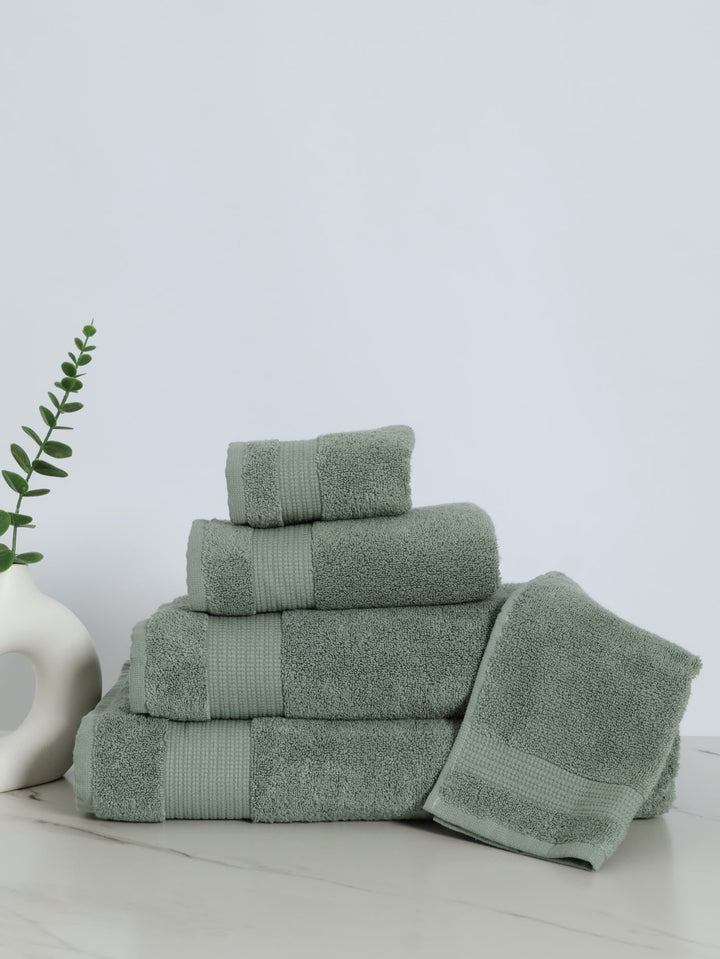 480GSM Zero Twist Colton Bath Towels - Sage