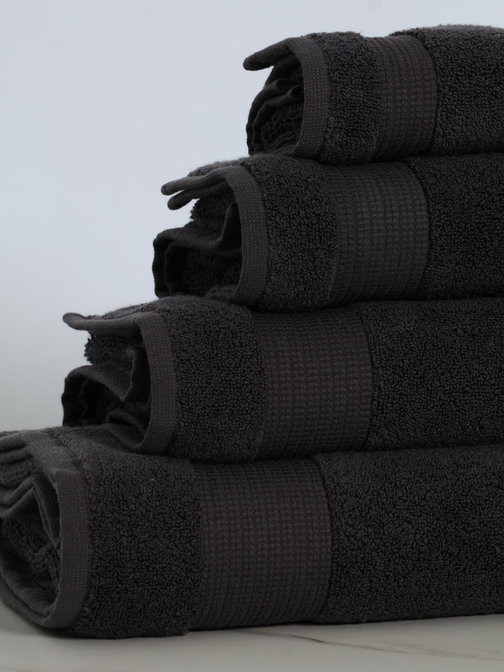 480GSM Zero Twist Colton Bath Towels - Charcoal
