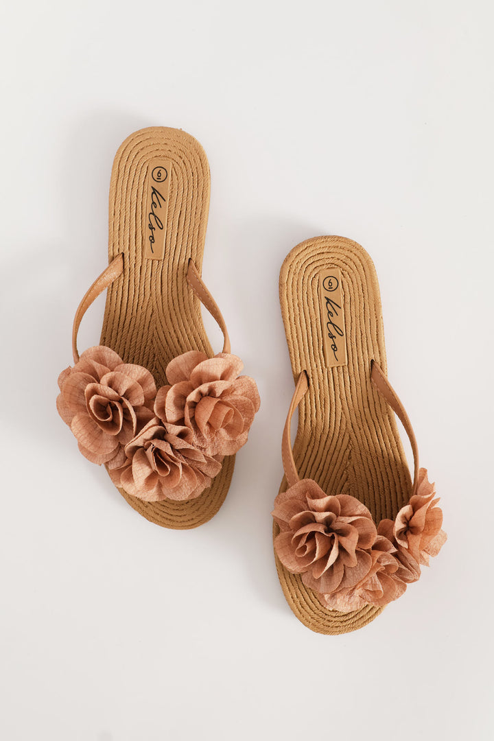 Flower Sandal - Blush