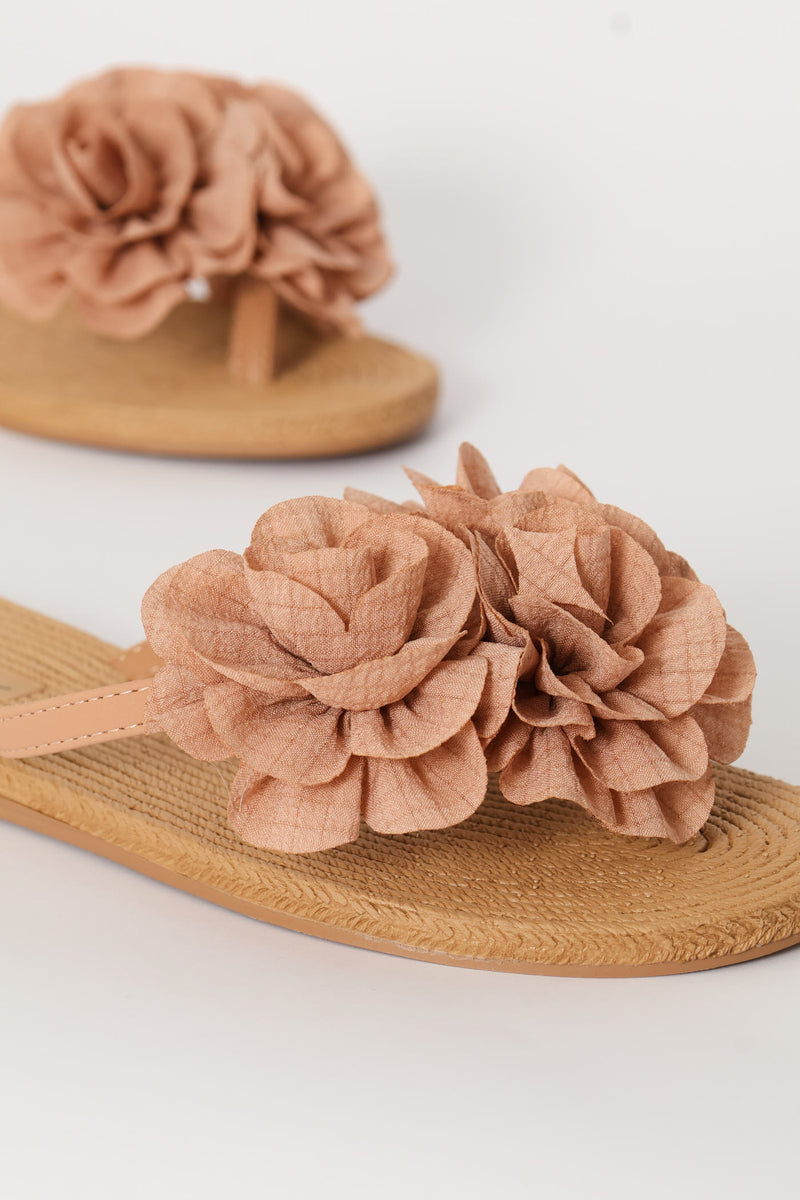 Flower Sandal - Blush