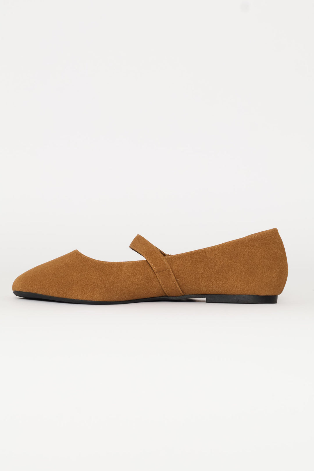 Suede Mary Jane Pump - Tan