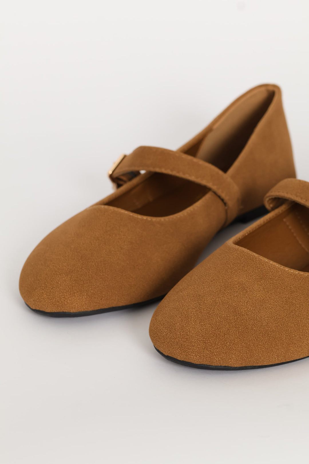 Suede Mary Jane Pump - Tan