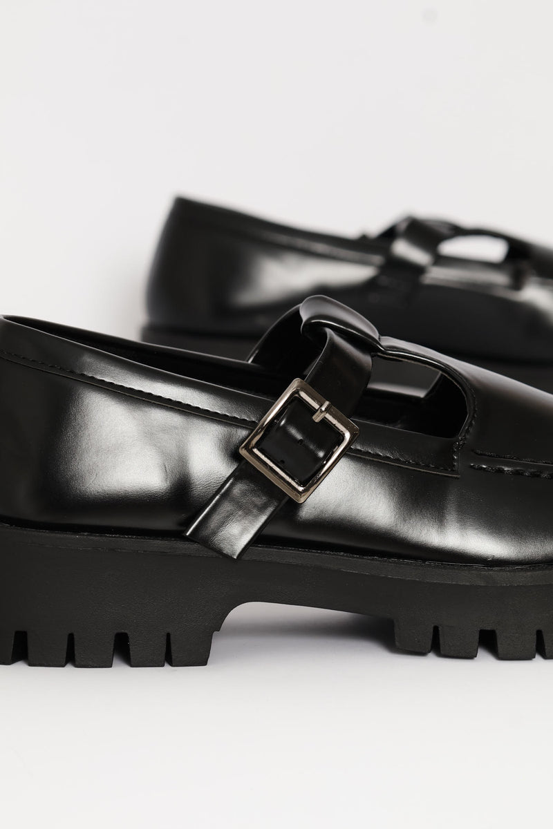Loafer With Chunky Outsole - Black
