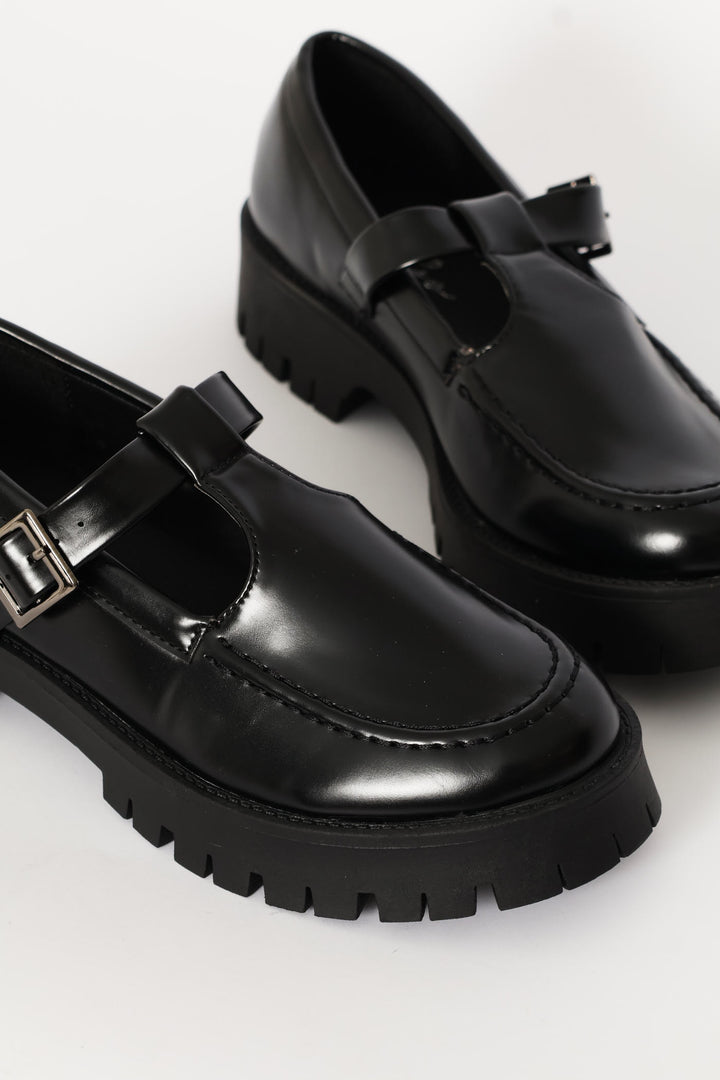 Loafer With Chunky Outsole - Black
