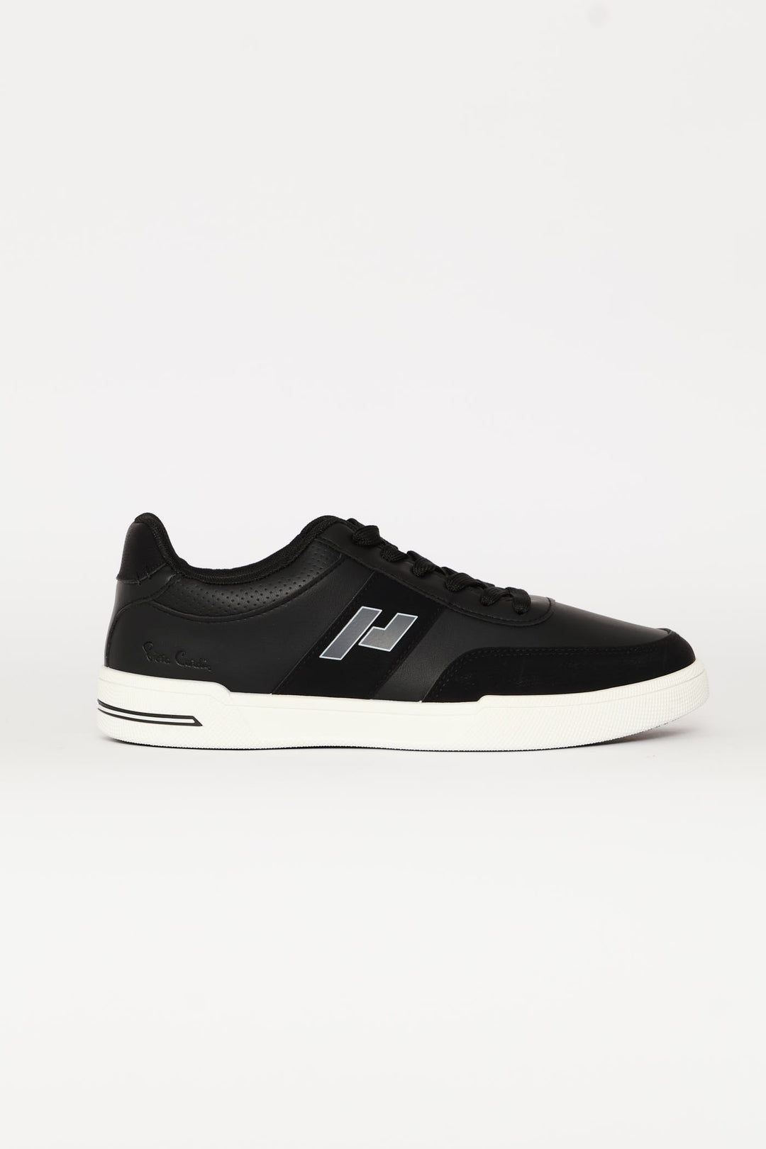 Stripe Detail Court Sneaker - Black