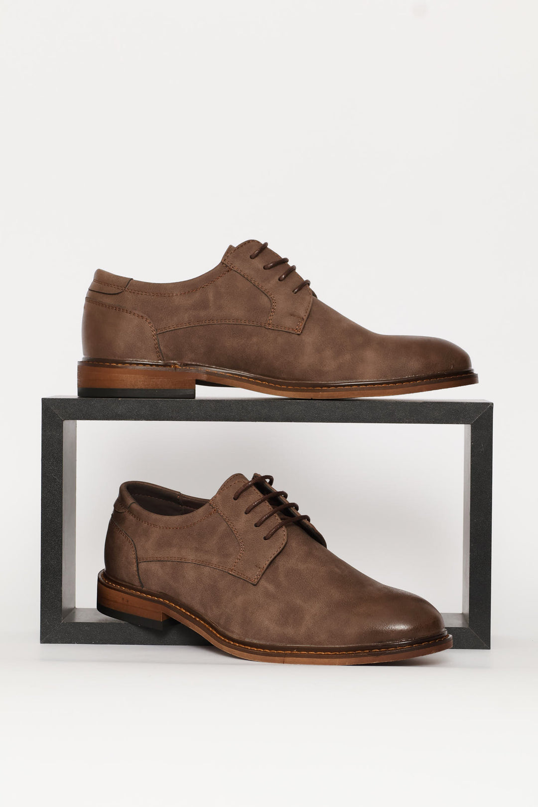 Smart Casual Lace Up Derby Shoe - Chocolate