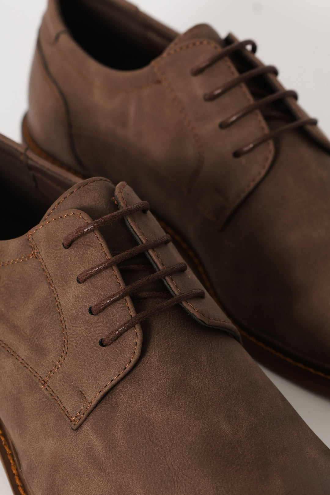 Smart Casual Lace Up Derby Shoe - Chocolate