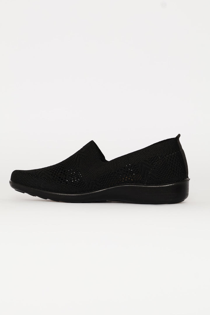 Soft Iona Knit Slip On - Black