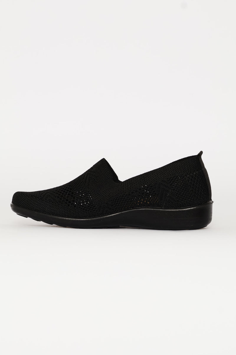 Soft Iona Knit Slip On - Black