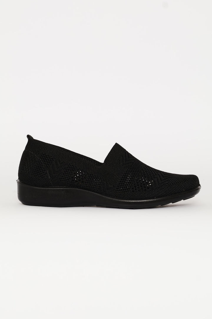 Soft Iona Knit Slip On - Black