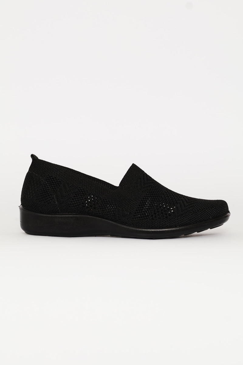 Soft Iona Knit Slip On - Black