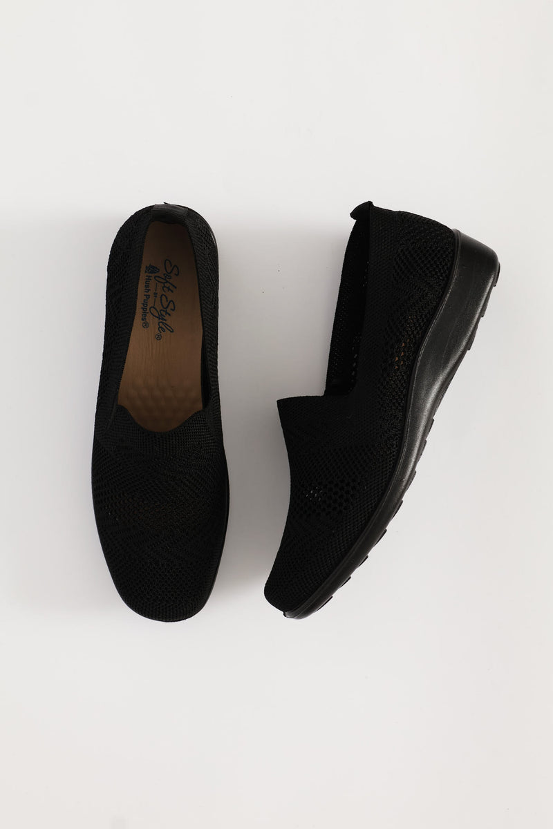 Soft Iona Knit Slip On - Black