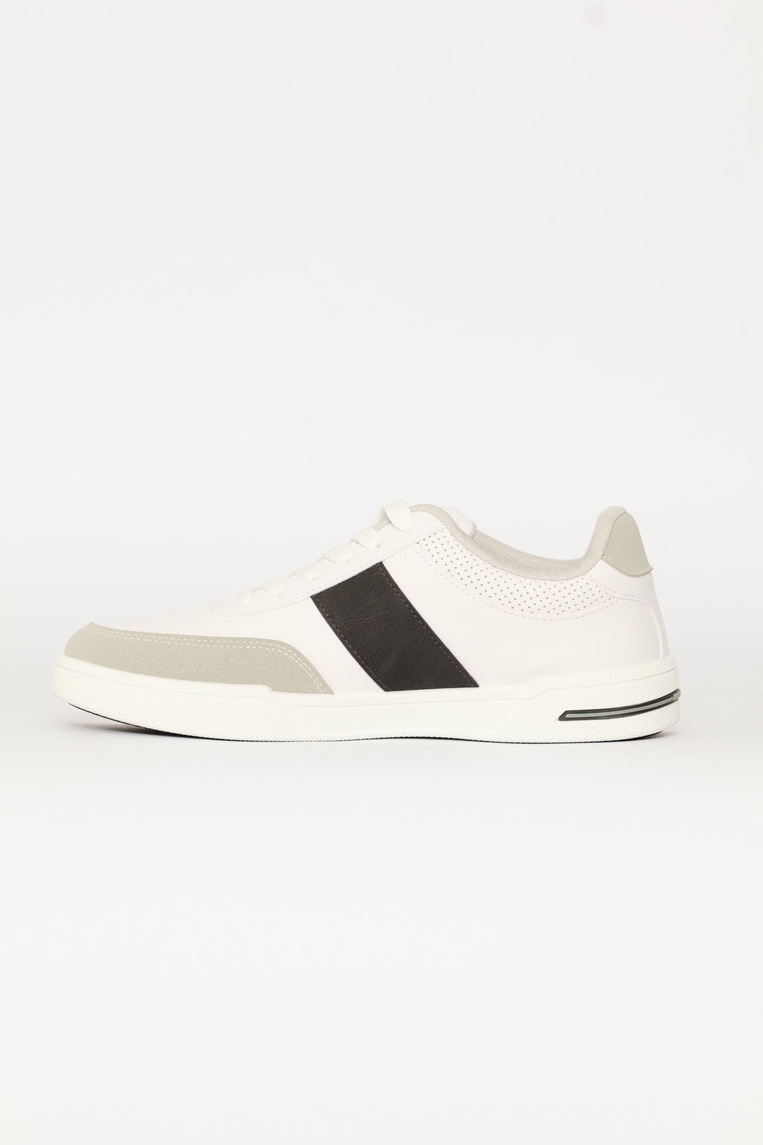 Stripe Detail Court Sneaker - White