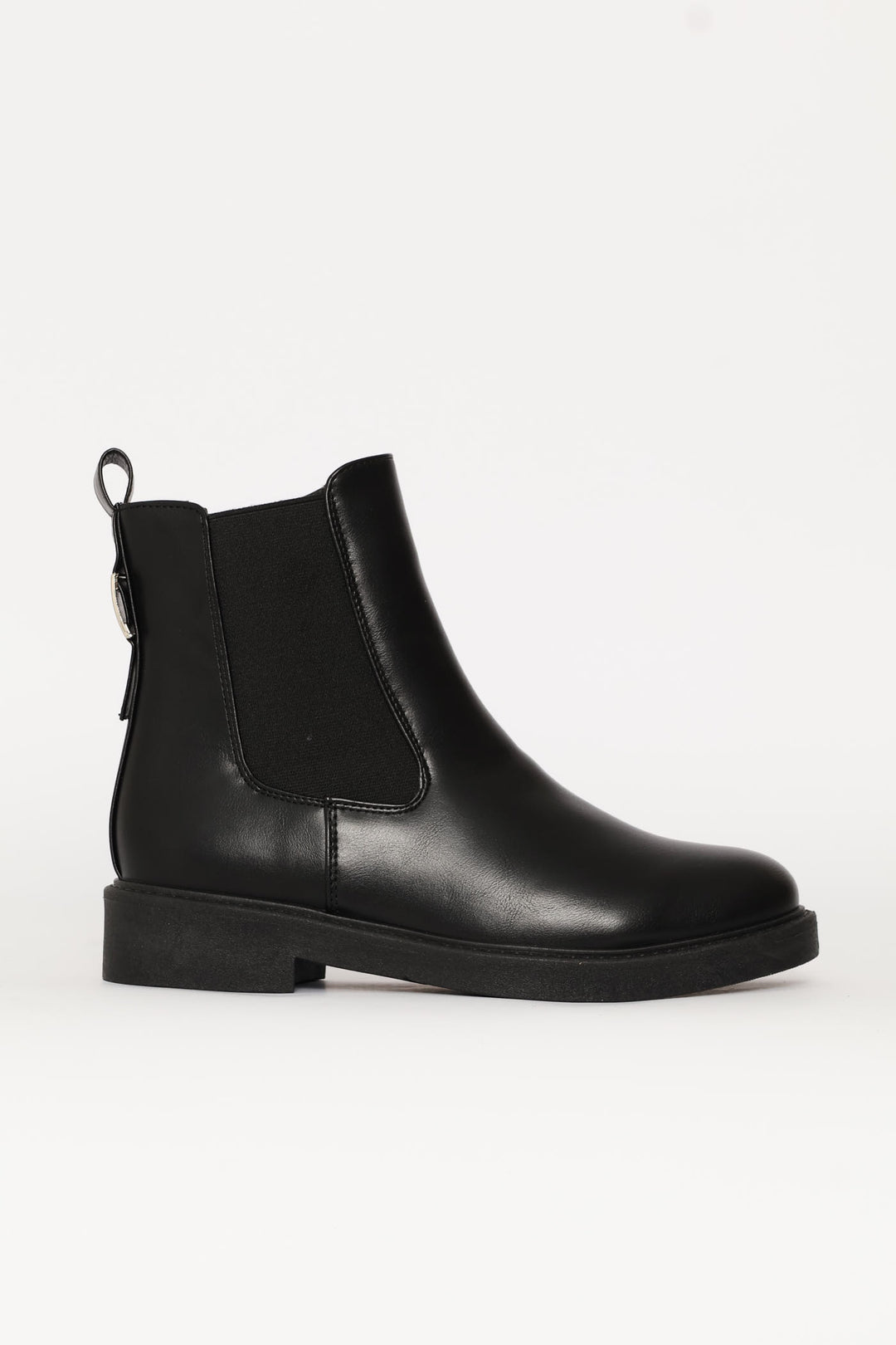 Back Trim Classic Chelsea Boot - Black