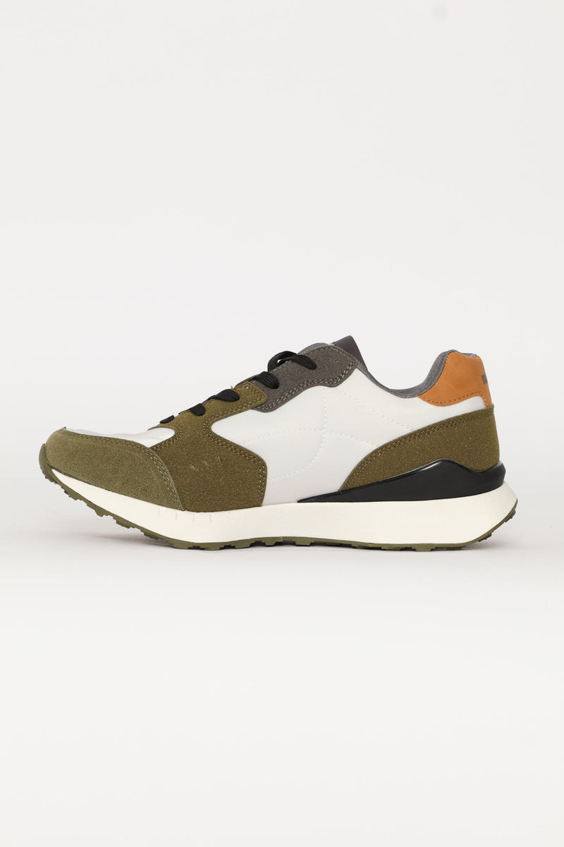 Aztec Retro Trainer - White/Multi