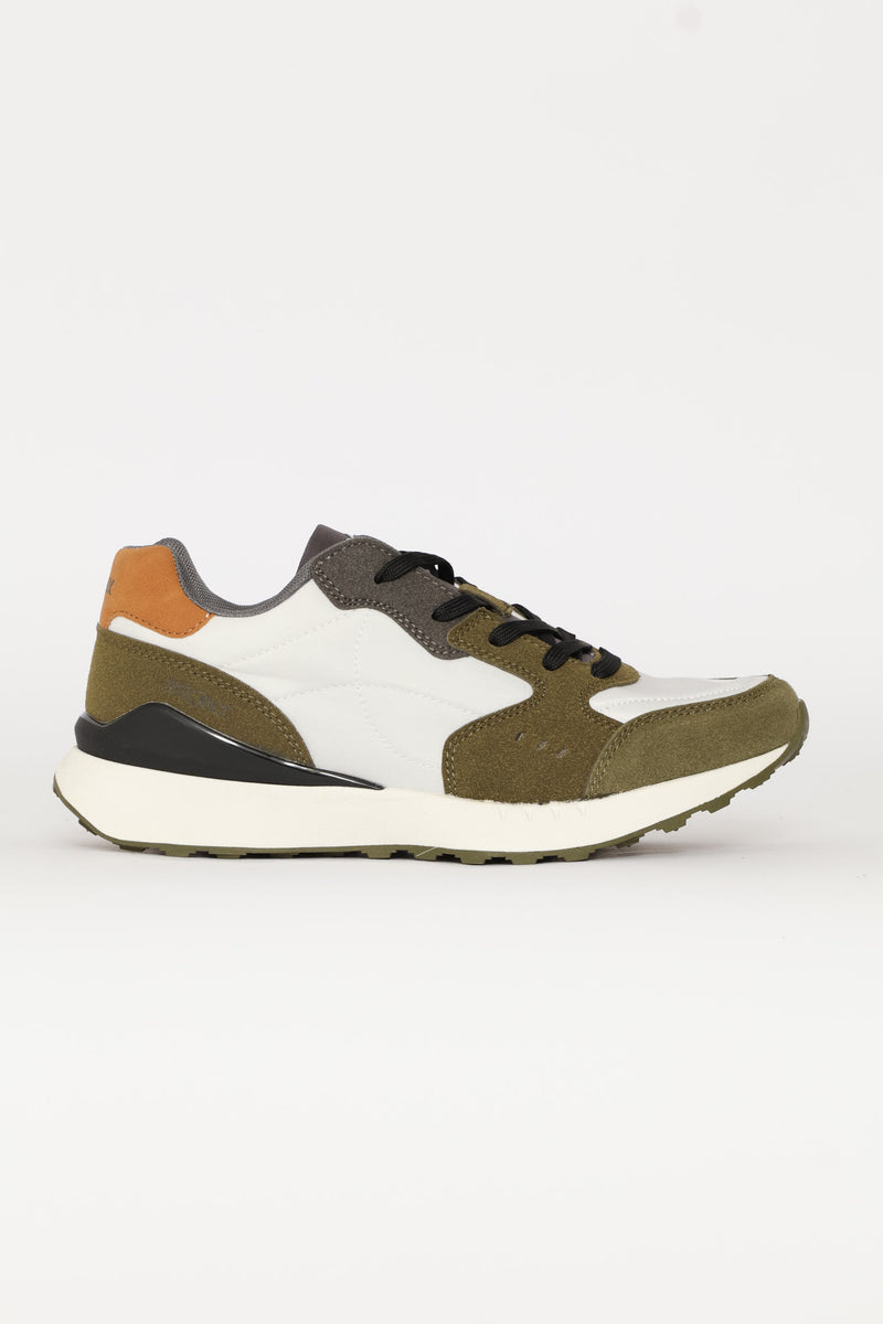 Aztec Retro Trainer - White/Multi