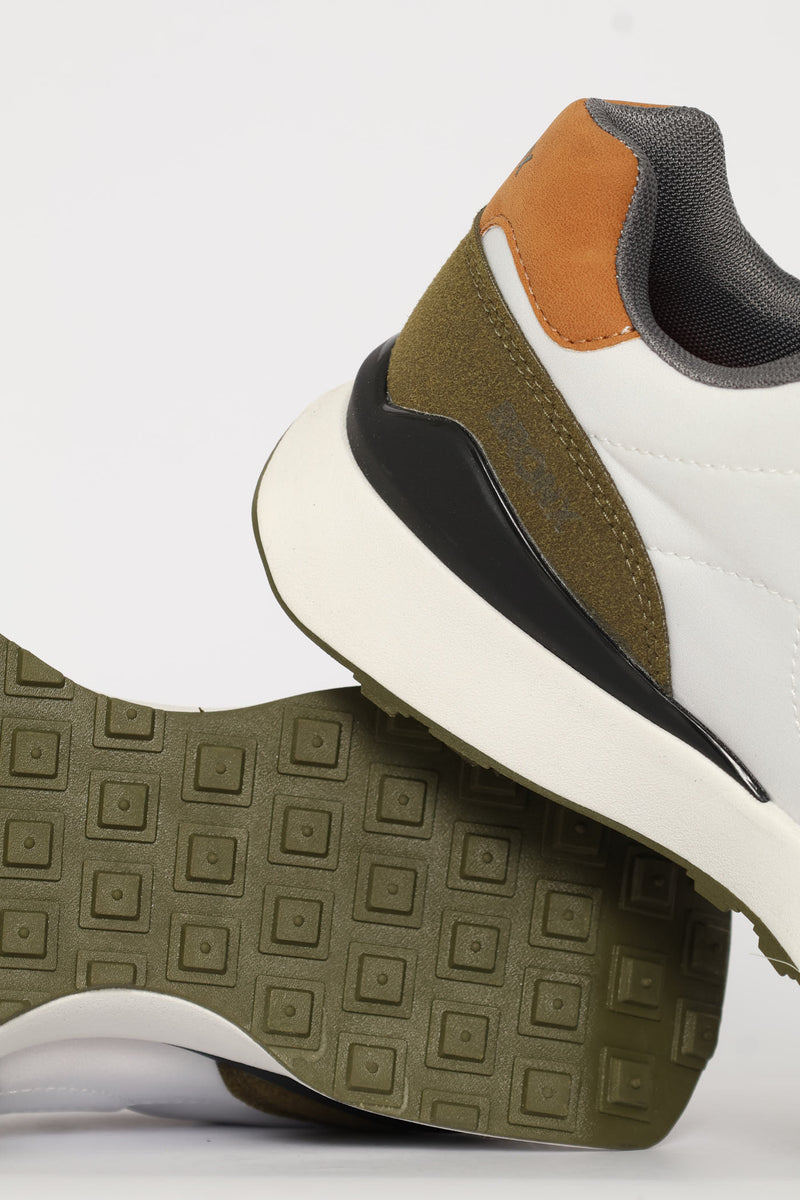 Aztec Retro Trainer - White/Multi