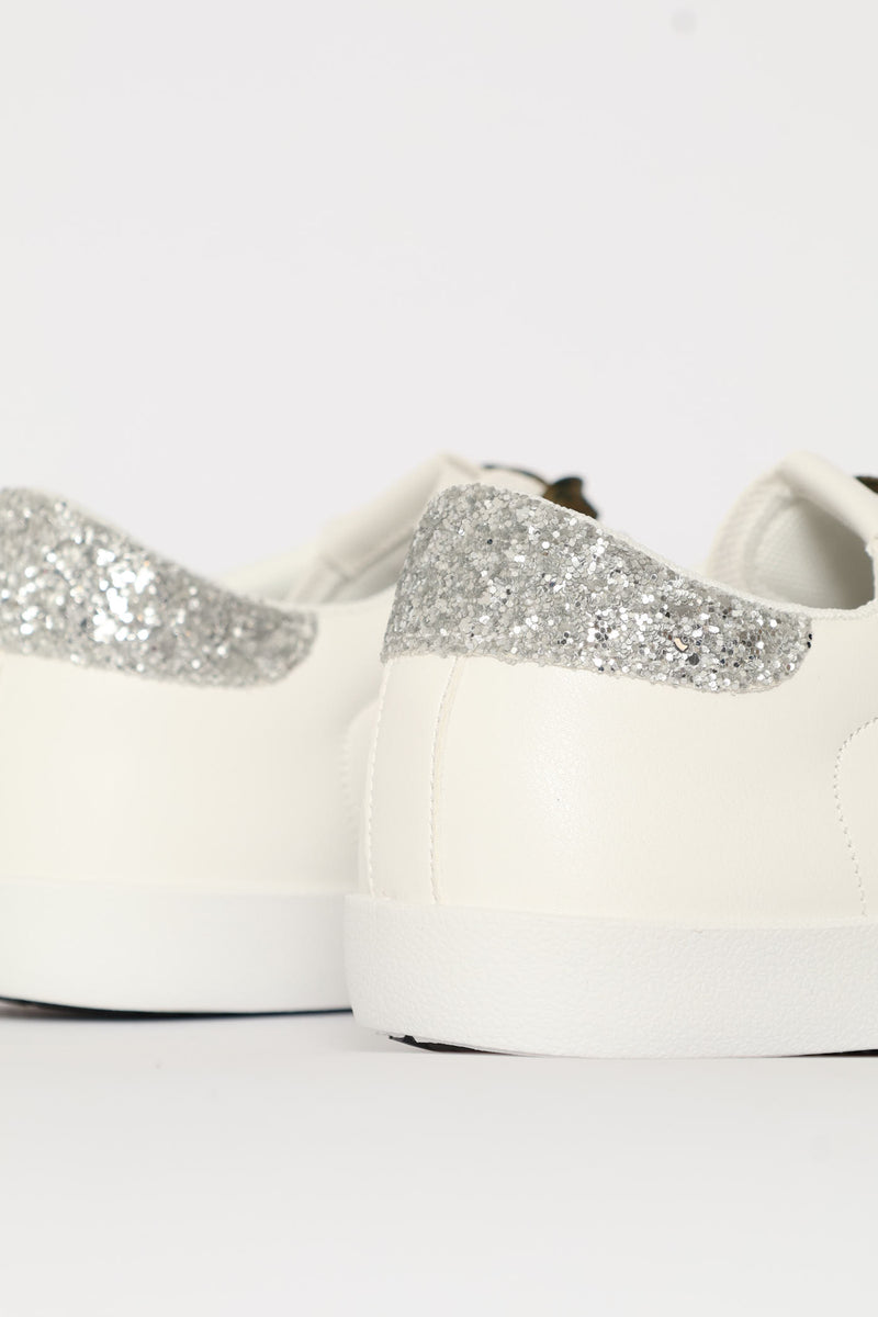 Bling Detail Sneaker - White