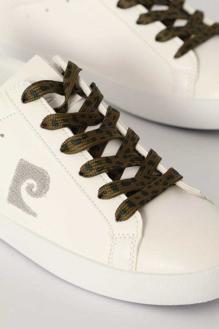 Bling Detail Sneaker - White
