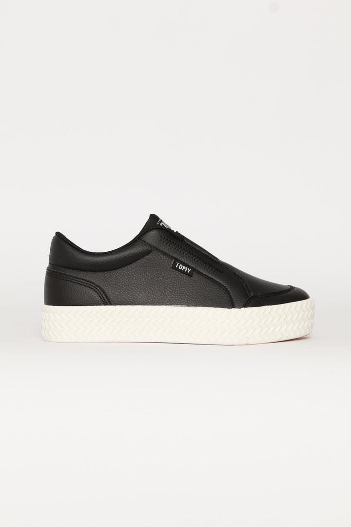 Sophie Platform Slip On - Black