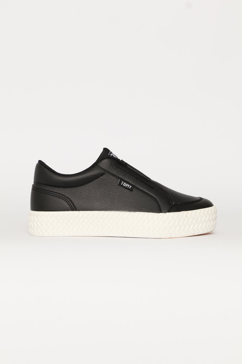 Sophie Platform Slip On - Black
