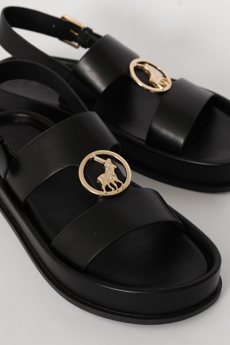 Moulded Unit Trim Sandal - Black