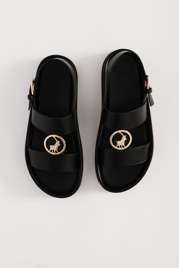 Moulded Unit Trim Sandal - Black