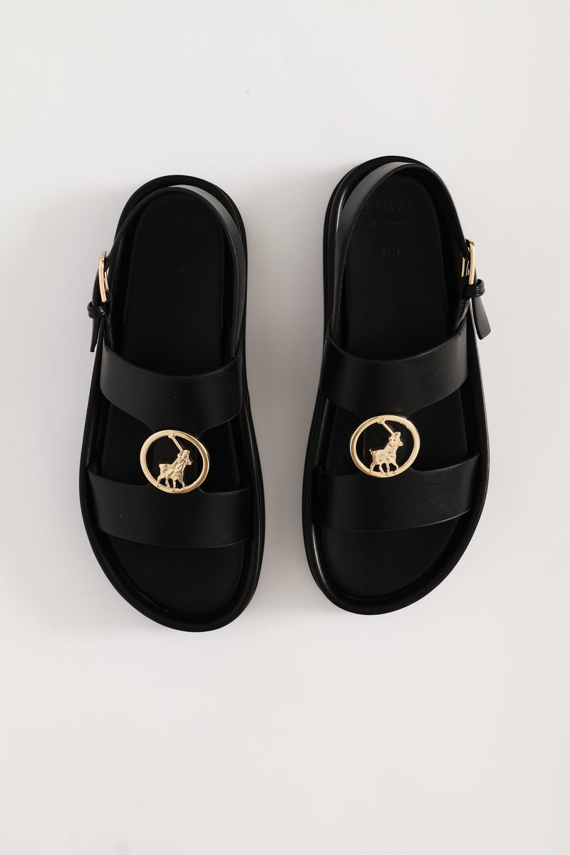 Moulded Unit Trim Sandal - Black