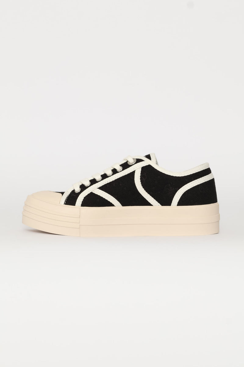 Guess Platform Sneaker - Black/White