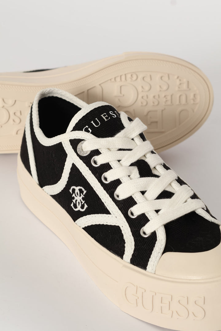 Guess Platform Sneaker - Black/White