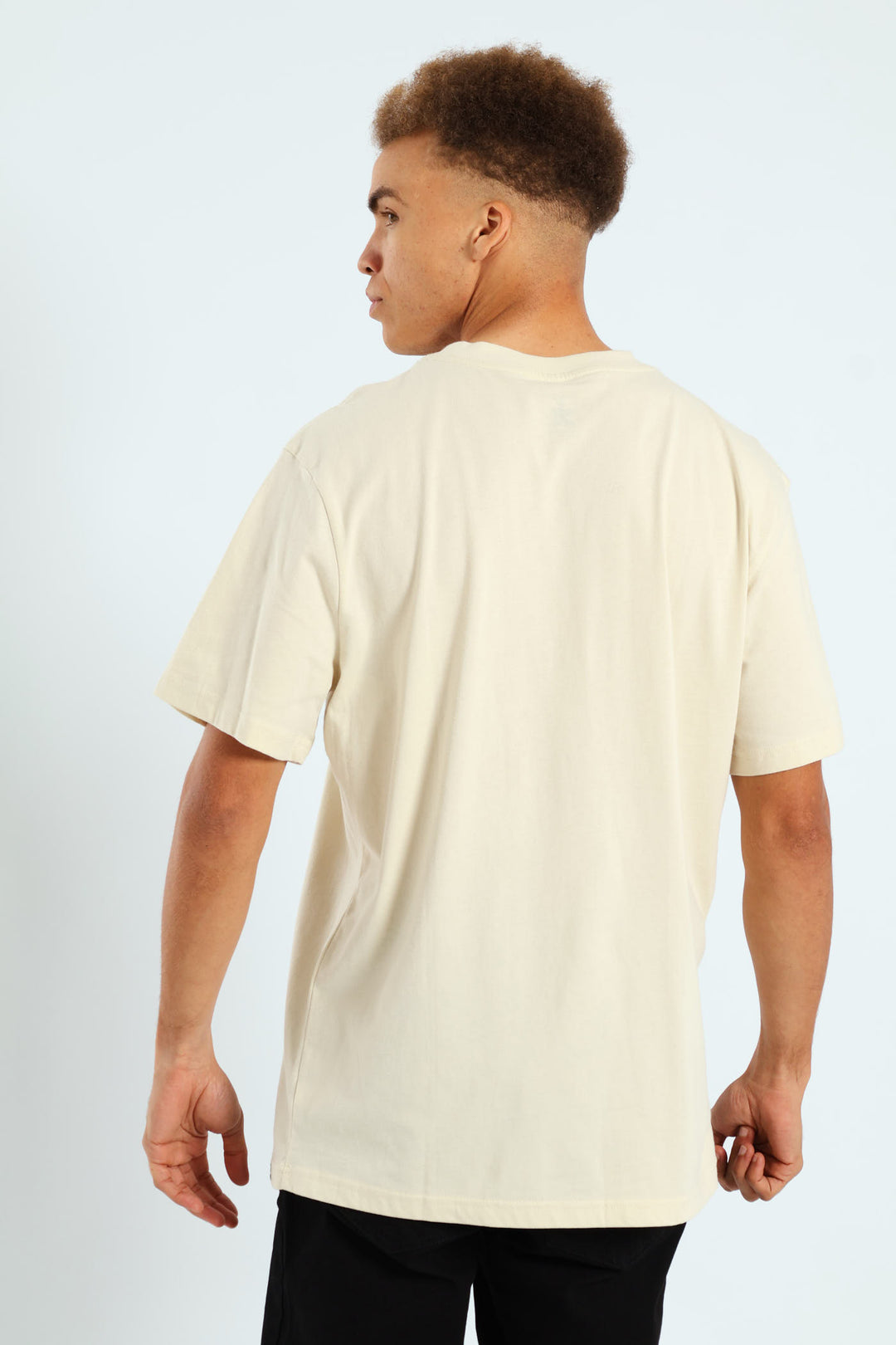 Tonal Print Tee - Light Stone