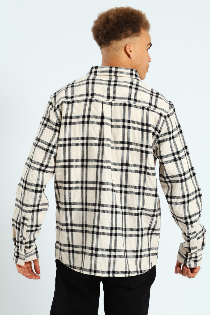 Surface Int Check Shirt - Stone