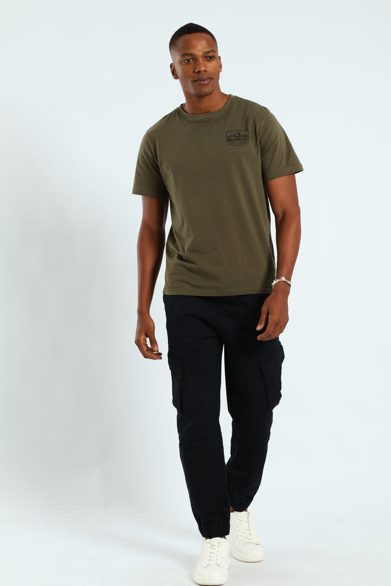 Himalaya LHS Chest Tee - Fatigue