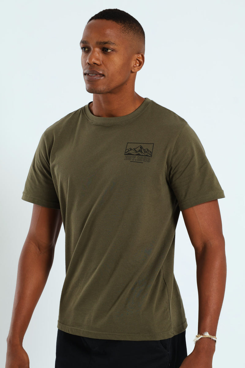 Himalaya LHS Chest Tee - Fatigue