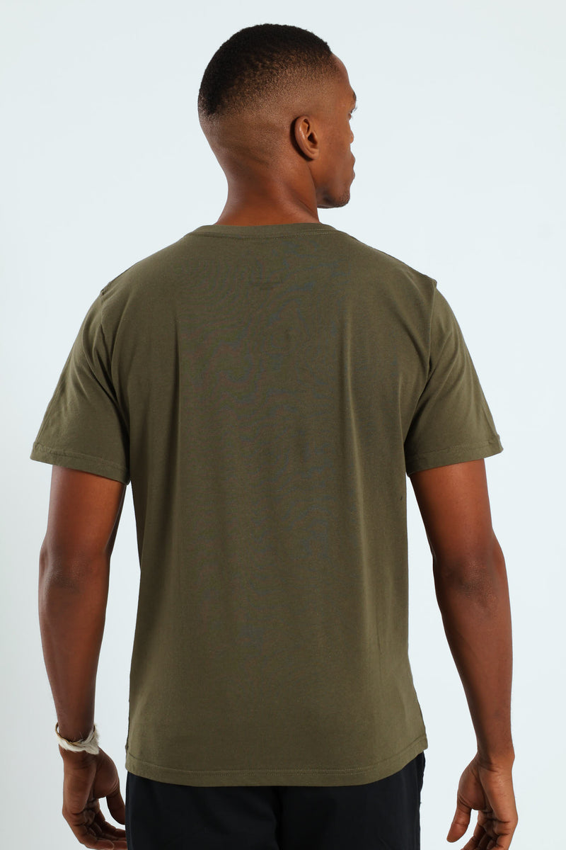 Himalaya LHS Chest Tee - Fatigue