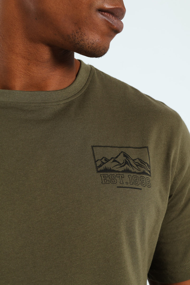 Himalaya LHS Chest Tee - Fatigue