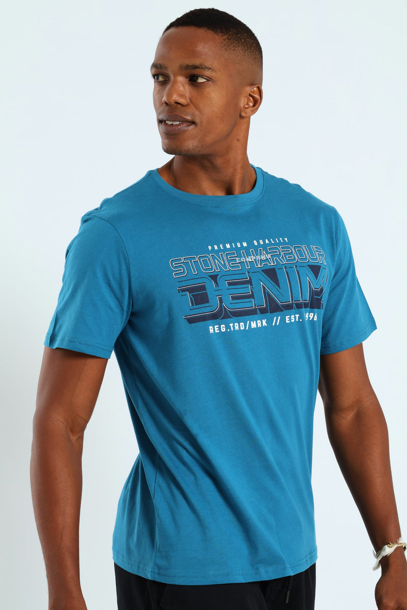 Block Icon Tee - Teal