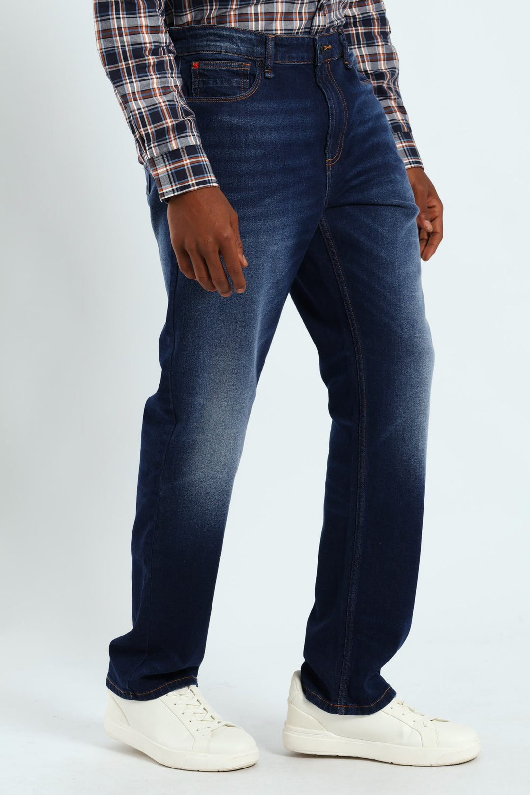 Worn In Straight Denim - Dark Wash