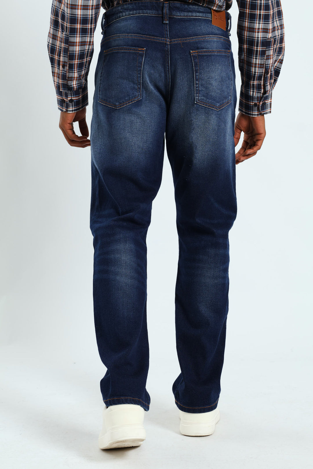 Worn In Straight Denim - Dark Wash
