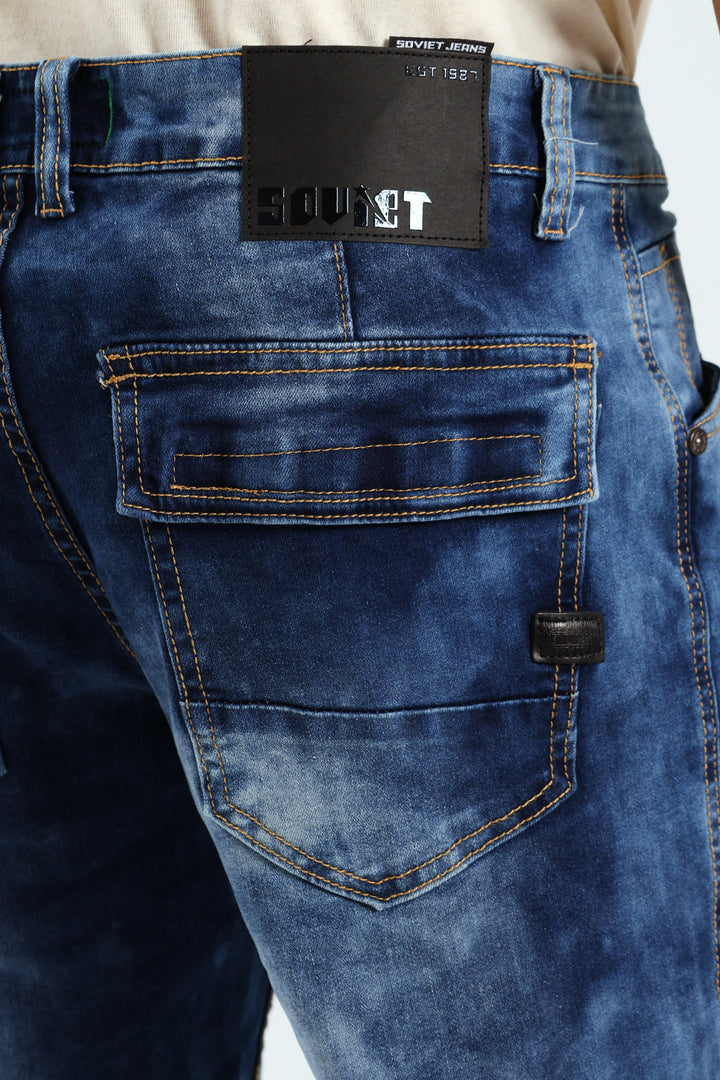 Arsenal Cargo Pocket Denim - Indigo