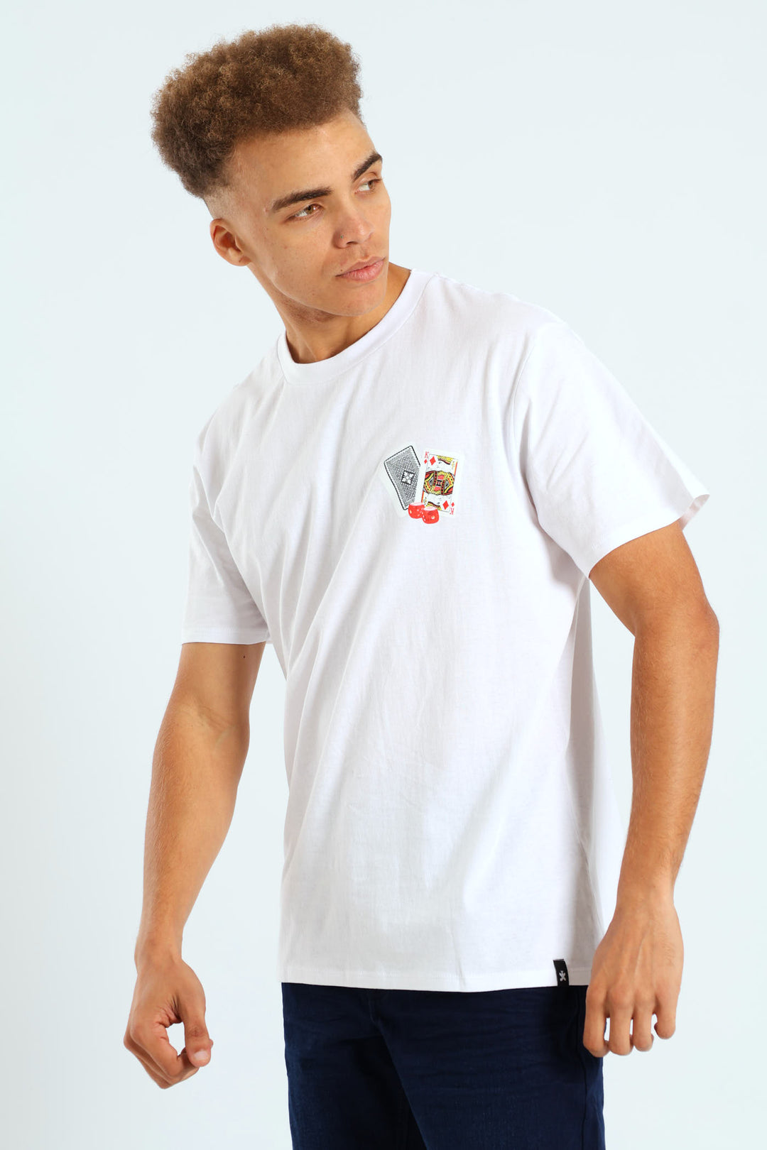 Statue Print Tee - White